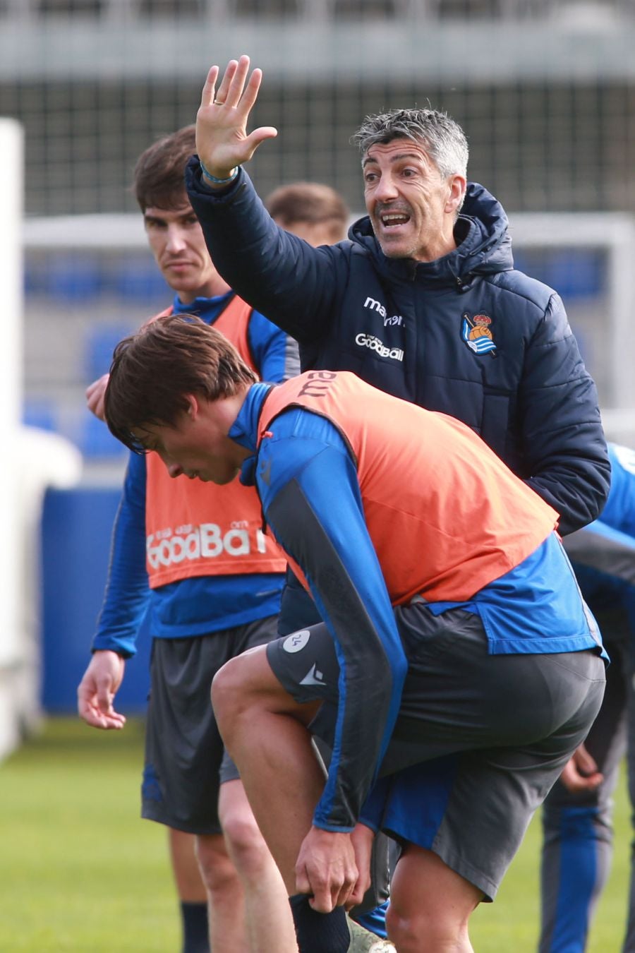 Las mejores imágens del entremiento del conjunto txuri urdin.