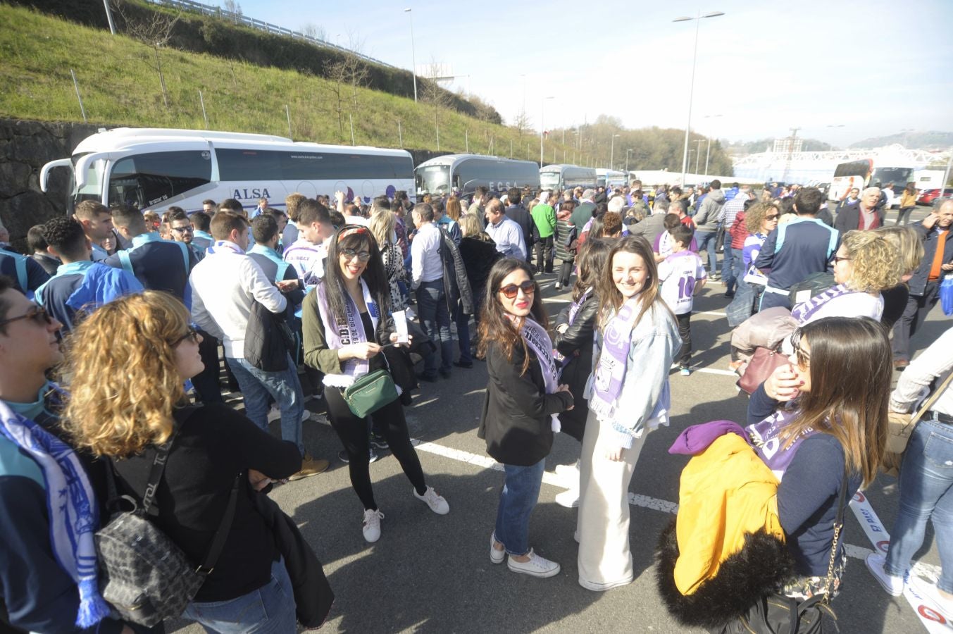 Los habitantes de Becerril de Campos se encuentran en San Sebastián donde disfrutarán de una comida en la Sidrería Salaberria con la afición realista y después estarán en las gradas animando a la Real