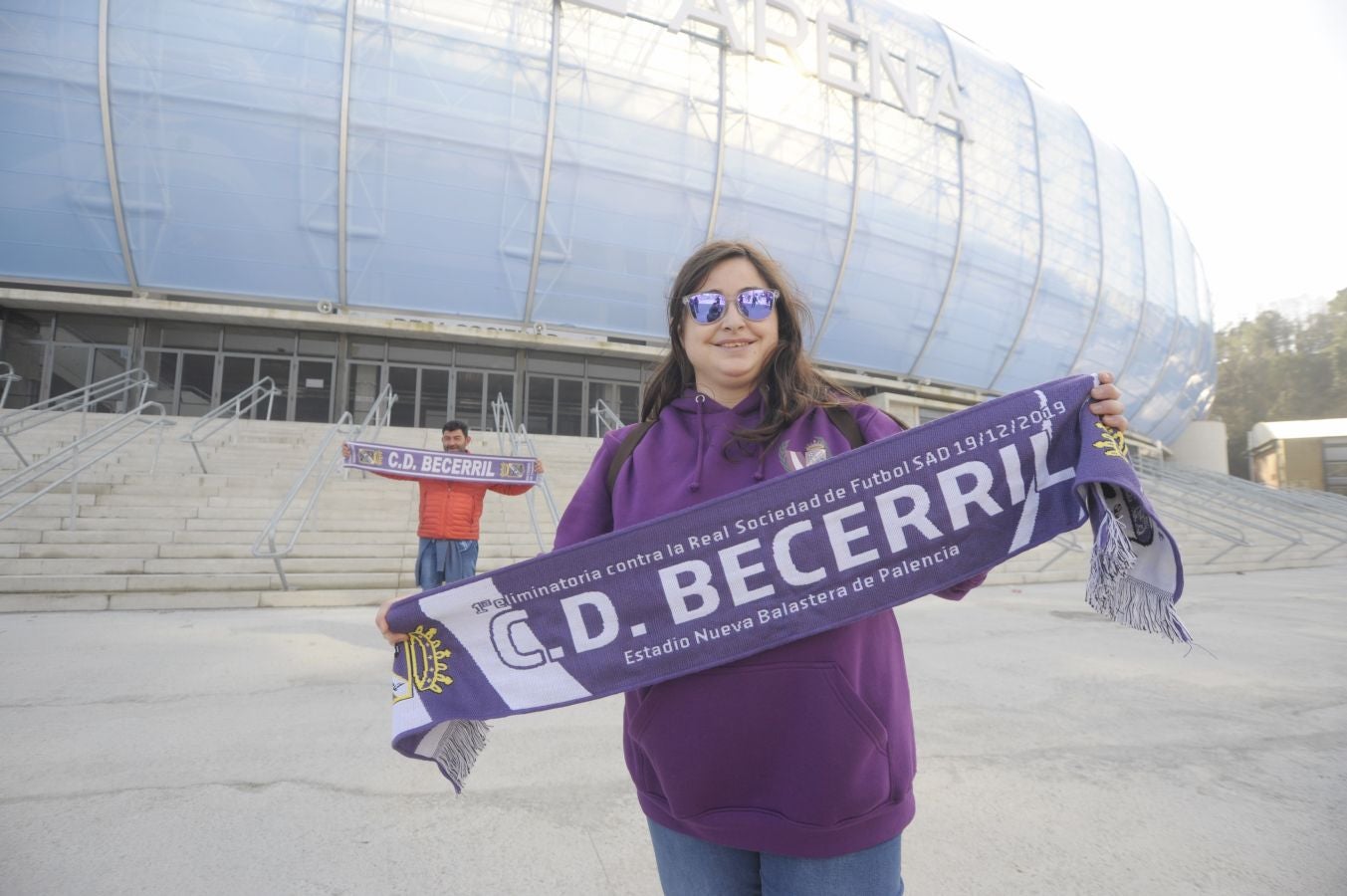 Los habitantes de Becerril de Campos se encuentran en San Sebastián donde disfrutarán de una comida en la Sidrería Salaberria con la afición realista y después estarán en las gradas animando a la Real