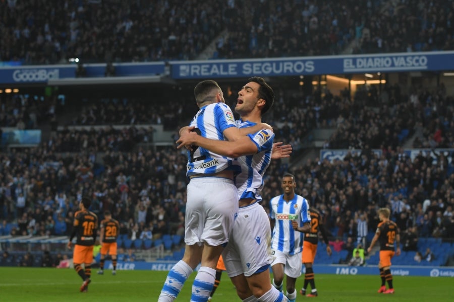 Fotos: Las mejores imágenes de la Real Sociedad contra frente al Valencia