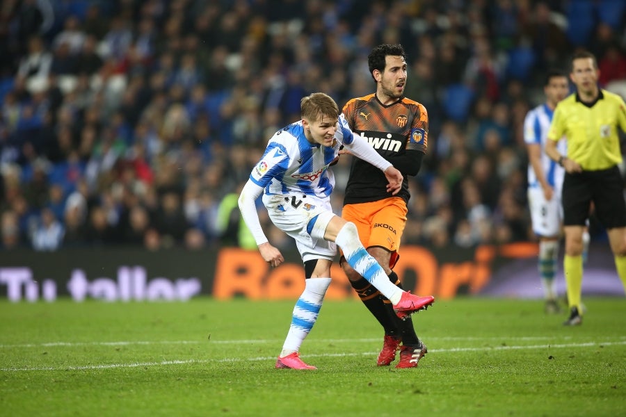 Fotos: Las mejores imágenes de la Real Sociedad contra frente al Valencia