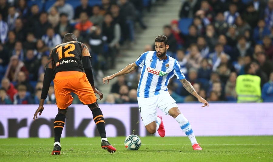 Fotos: Las mejores imágenes de la Real Sociedad contra frente al Valencia