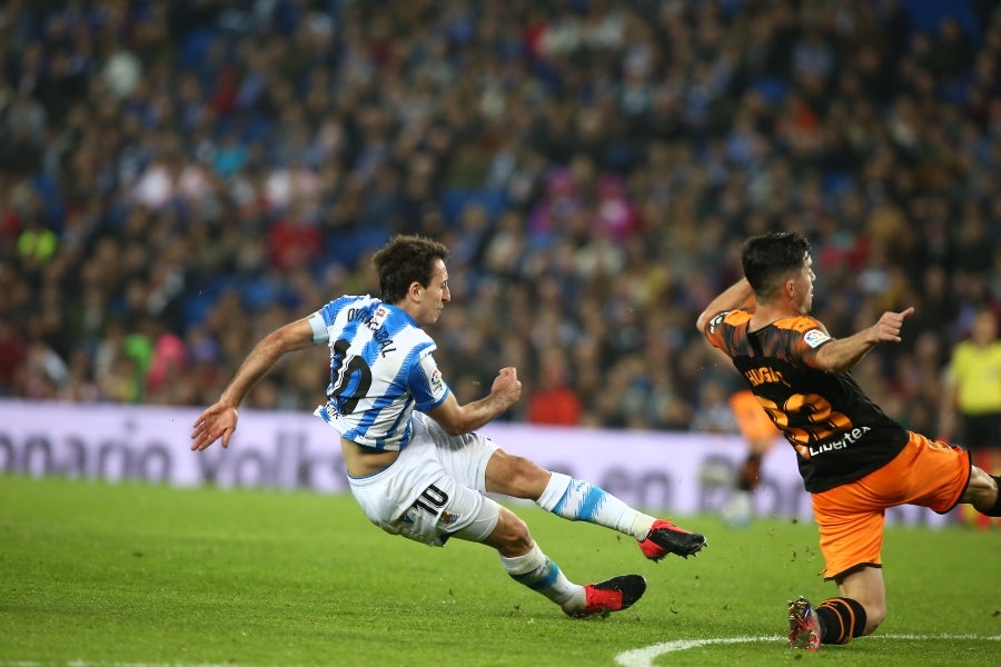 Fotos: Las mejores imágenes de la Real Sociedad contra frente al Valencia