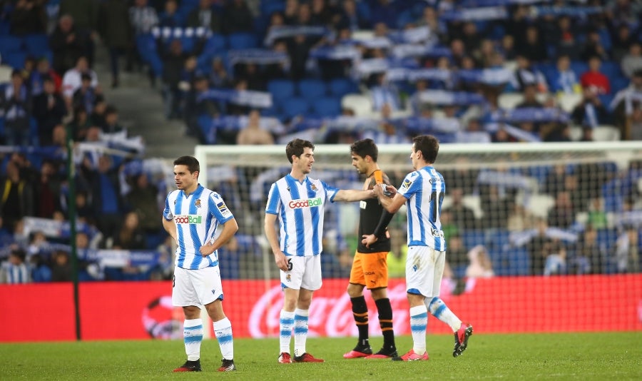 Fotos: Las mejores imágenes de la Real Sociedad contra frente al Valencia