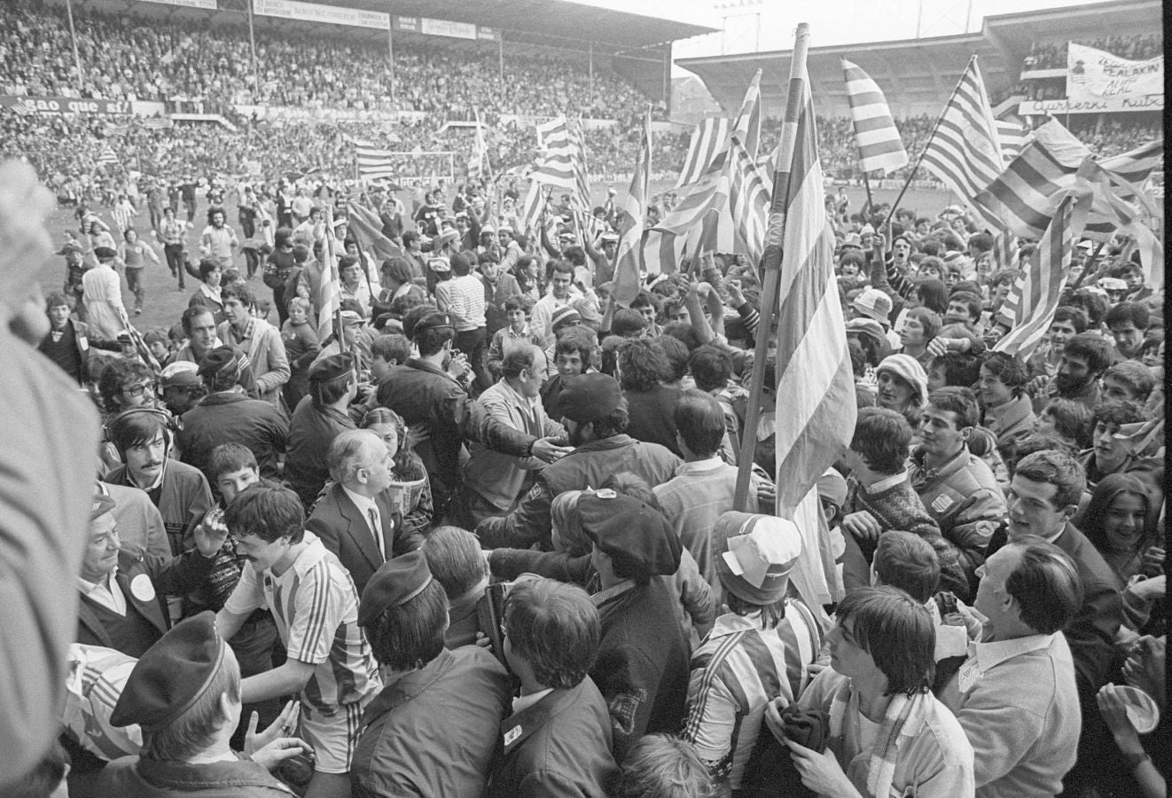 Fotos históricas de las celebraciones de la Real Sociedad