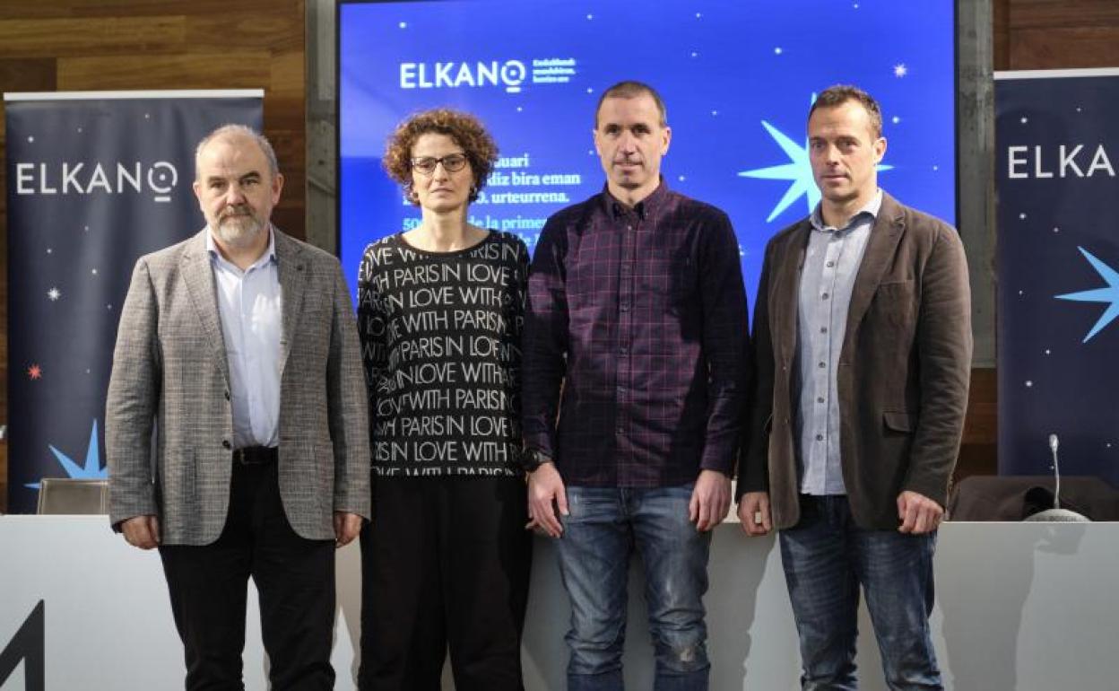 Mikel Aizpuru, María José Telleria, Haritz Alberdi y Ion Irurzun.