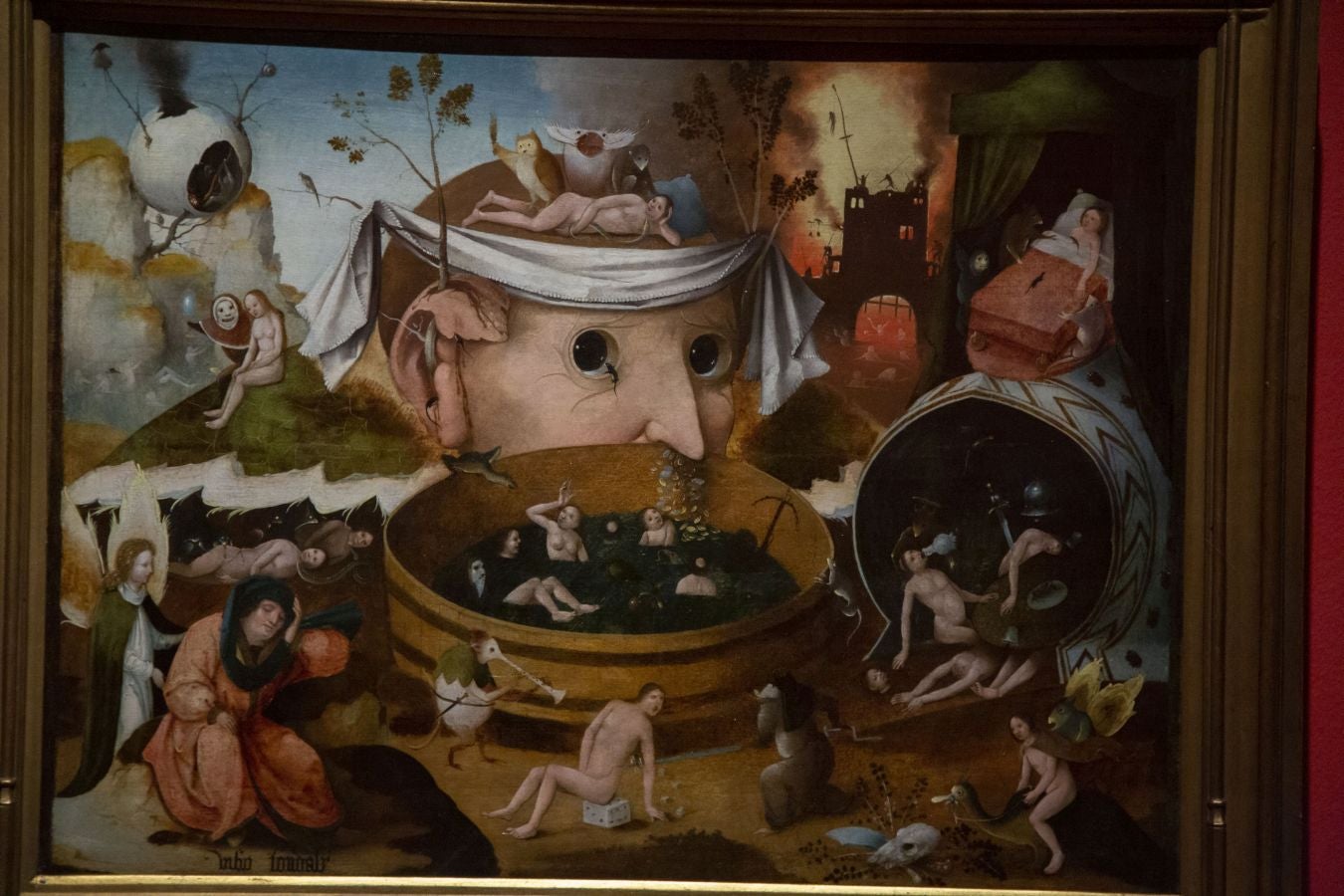 El diablo es el eje de la nueva exposición temporal que se puede ver hasta el 25 de mayo en el Museo San Telmo de San Sebastián y que se articula en torno a una única obra, 'Las tentaciones de San Antonio' de Jan Brueghel, para recrear un «tenso» universo onírico dedicado a la tentación y el pecado.