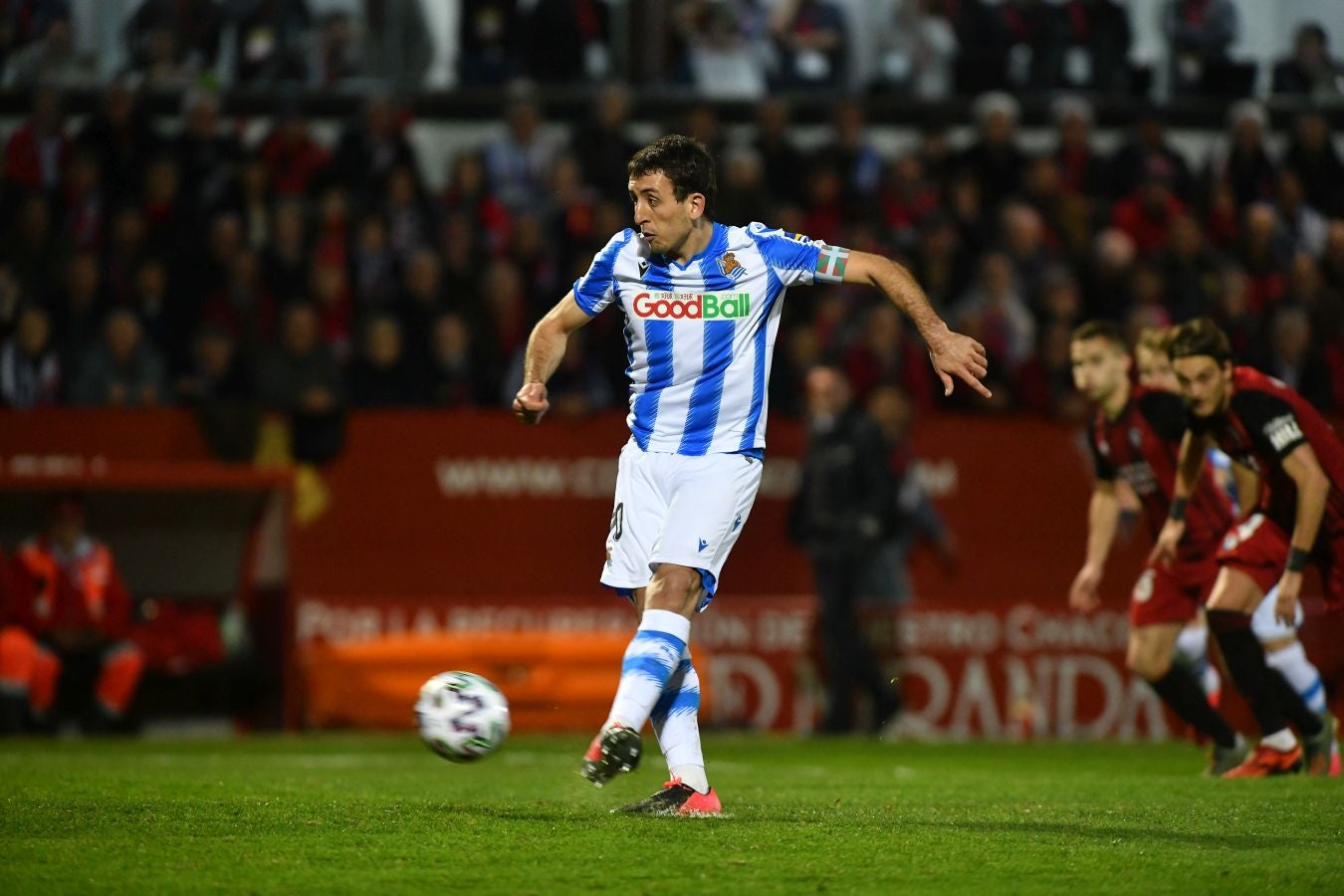 Ambientazo en Anduva para la vuelta de la semifinal de Copa entre Real Sociedad y Mirandés