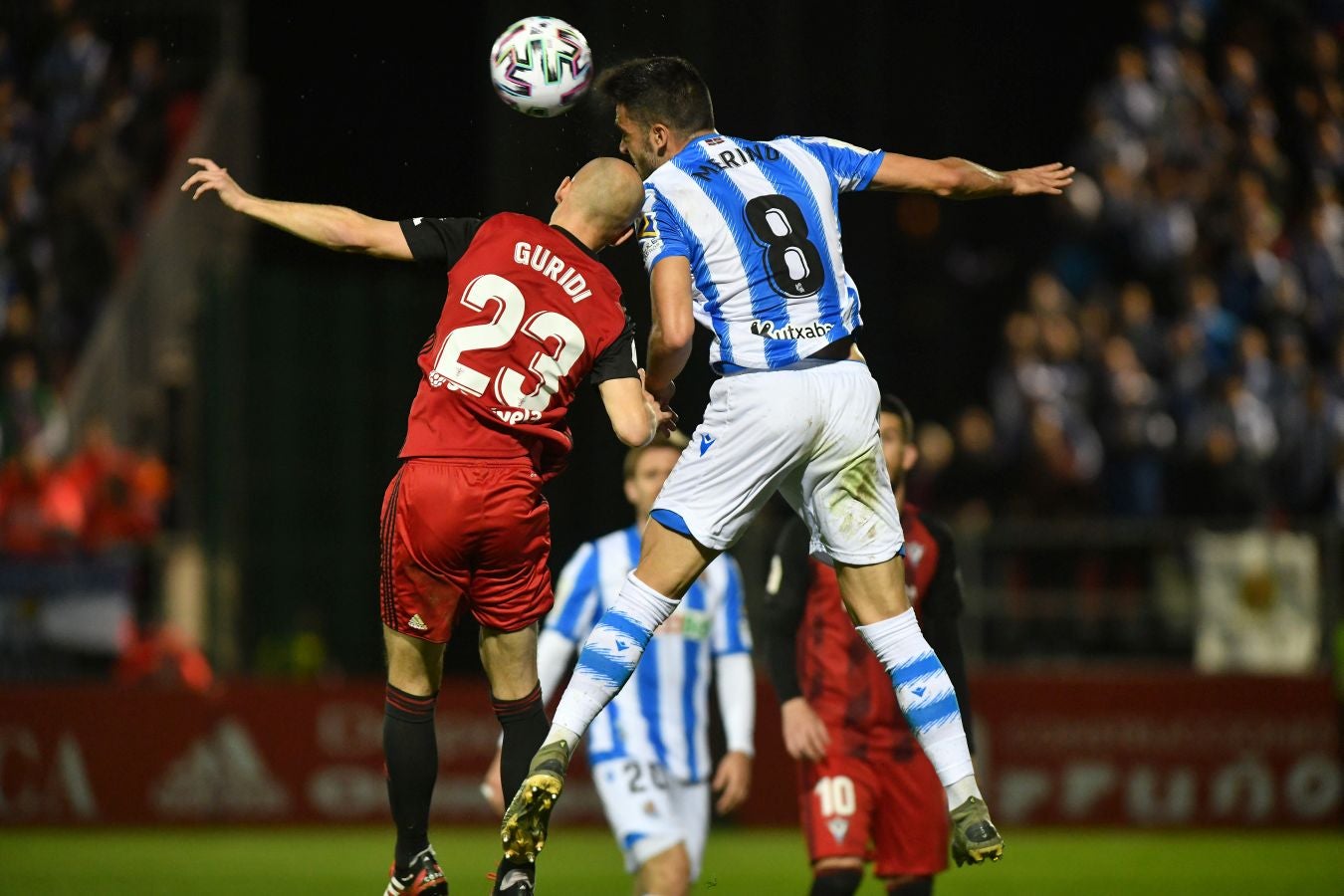 Ambientazo en Anduva para la vuelta de la semifinal de Copa entre Real Sociedad y Mirandés