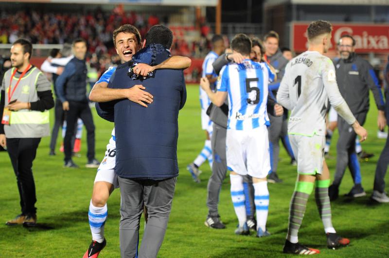 Así ha celebrado la Real Sociedad la victoria que les permitirá jugar 32 años después una final de Copa del Rey