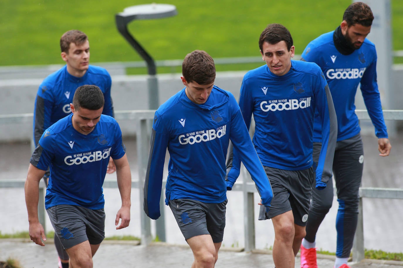 Los txuri-urdines se han ejercitado a puerta cerrada.
