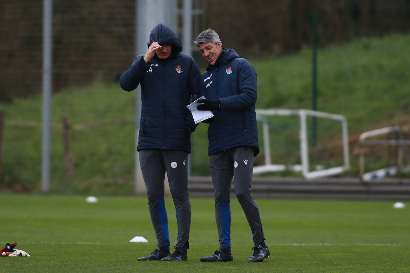 Los txuri-urdines se han ejercitado a puerta cerrada.