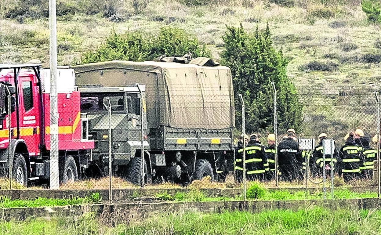 La Unidad de Emergencias del Ejército abandona Vitoria