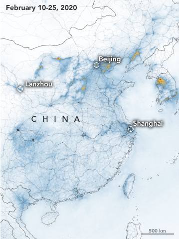 Febrero: El mismo mapa, limpio tras el parón por la pandemia.