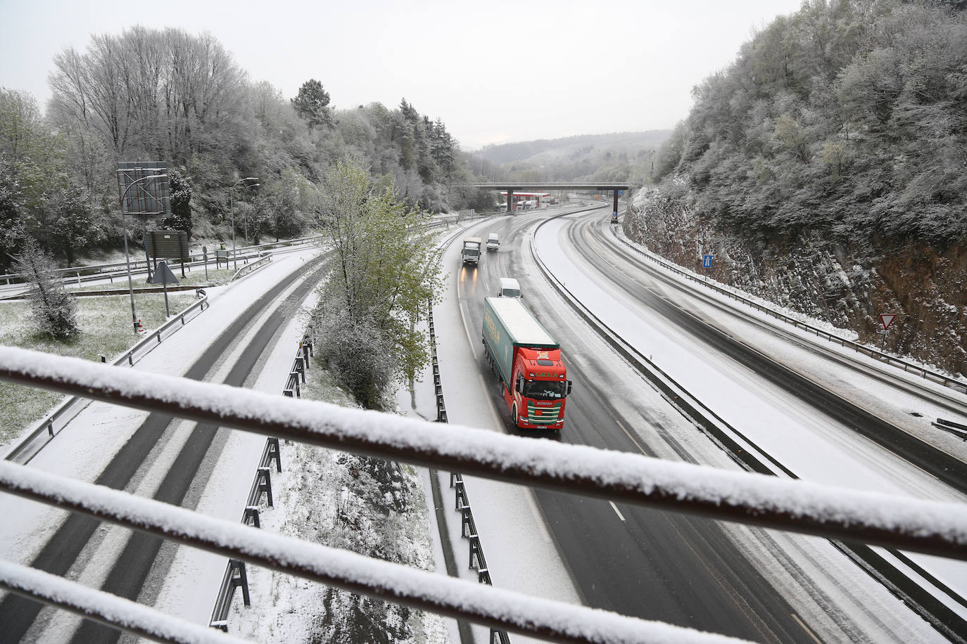 La nieve llega a Gipuzkoa