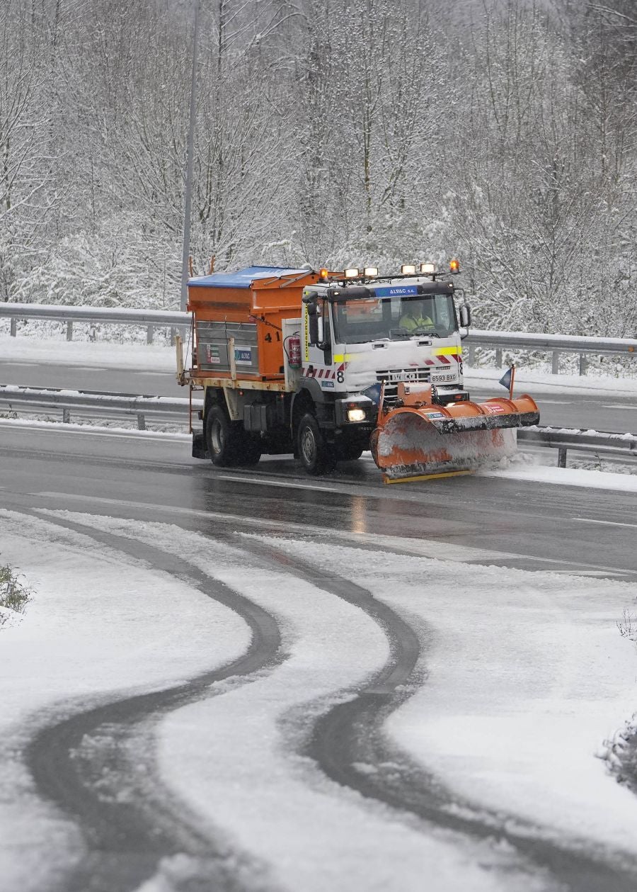 La nieve llega a Gipuzkoa