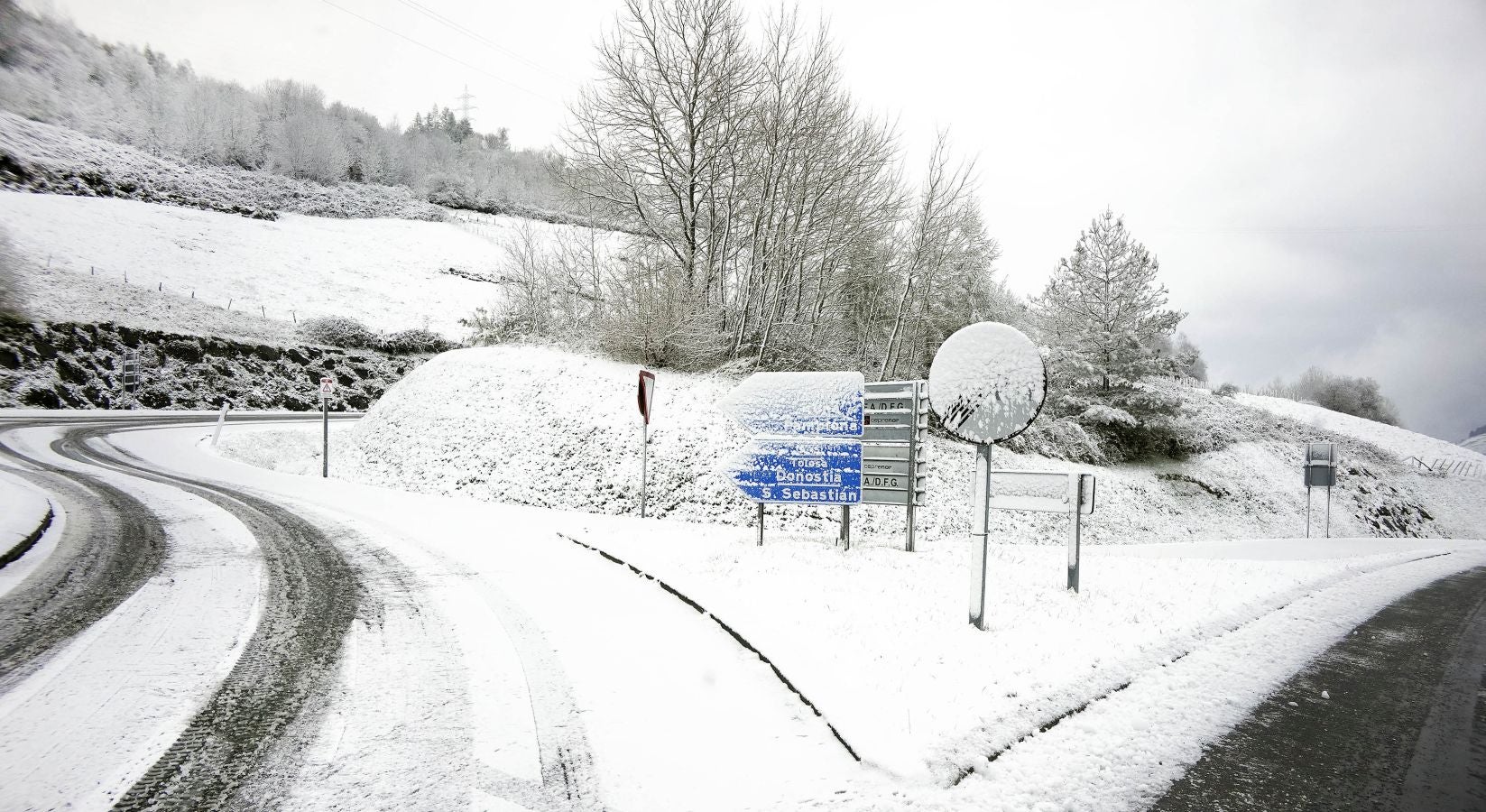 La nieve llega a Gipuzkoa