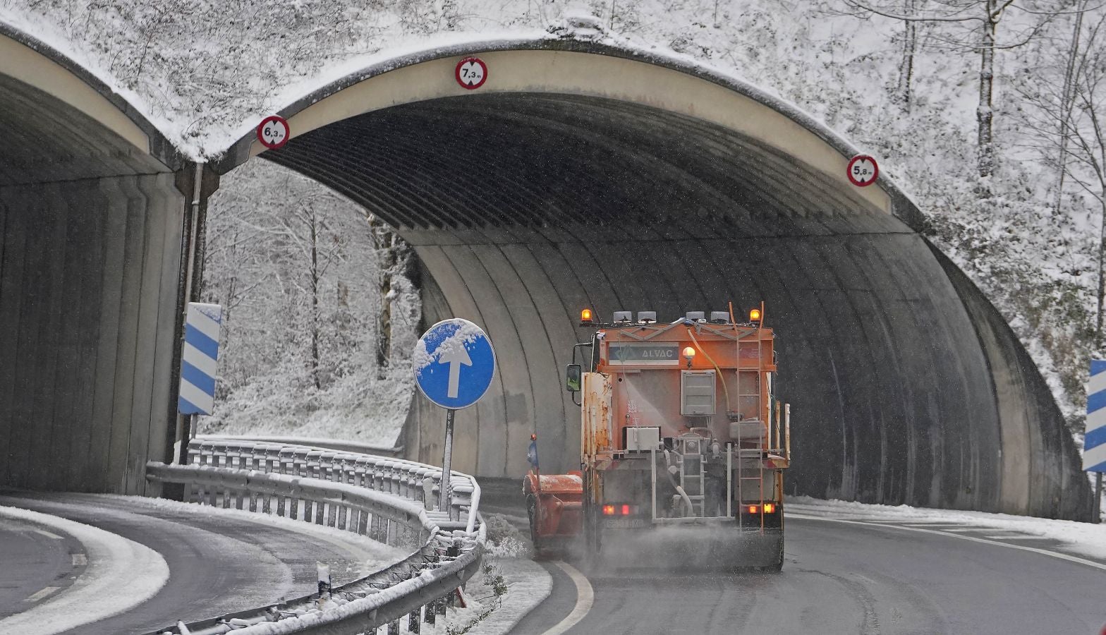 La nieve llega a Gipuzkoa