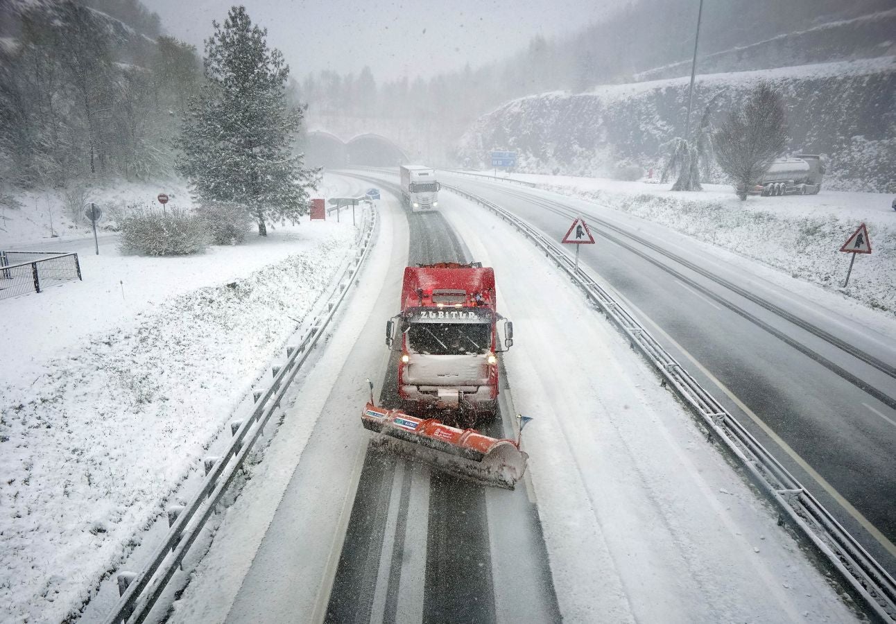 La nieve llega a Gipuzkoa