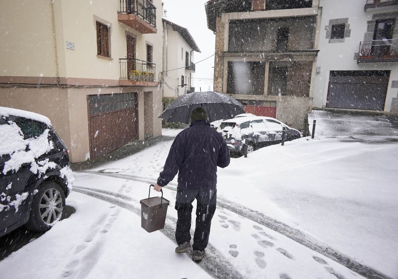 La nieve llega a Gipuzkoa
