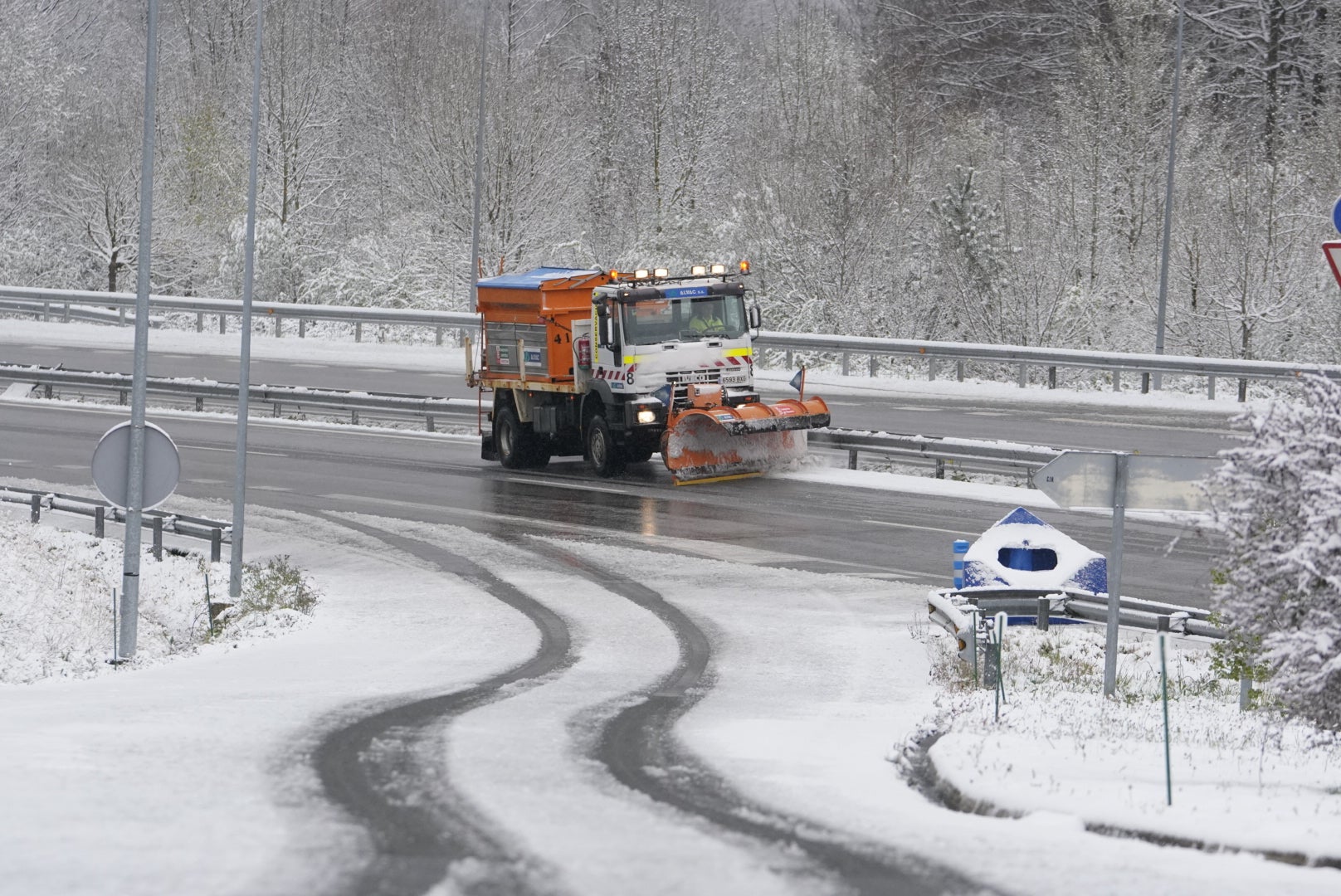 La nieve llega a Gipuzkoa