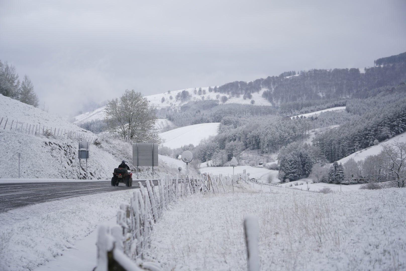 La nieve llega a Gipuzkoa