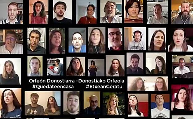 El Orfeón Donostiarra regala una canción a los afectados por el Covid-19
