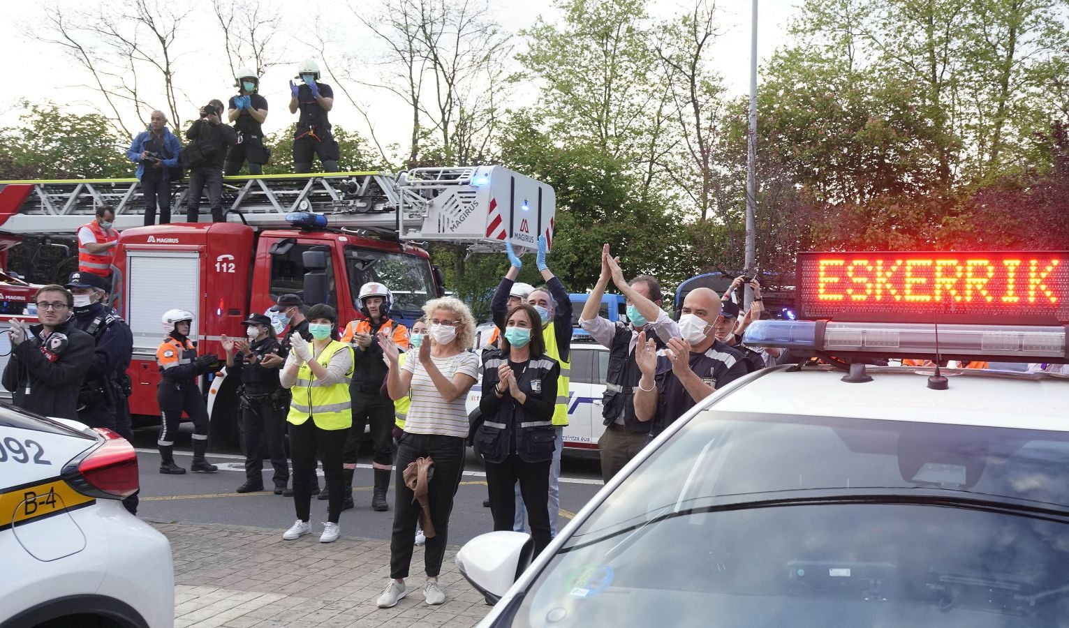 En marcha para homenajear a los sanitarios 