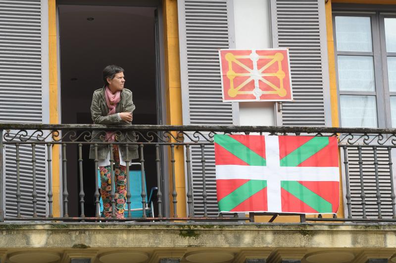 Balcón de la Plaza de la Constitución de San Sebastián.