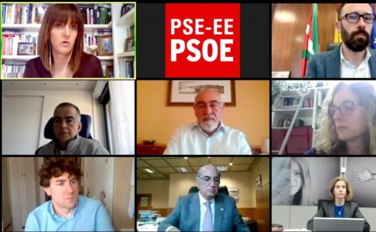 La reunión de la Comisión Permanente del PSE-EE ha tenido lugar por medios telemáticos.