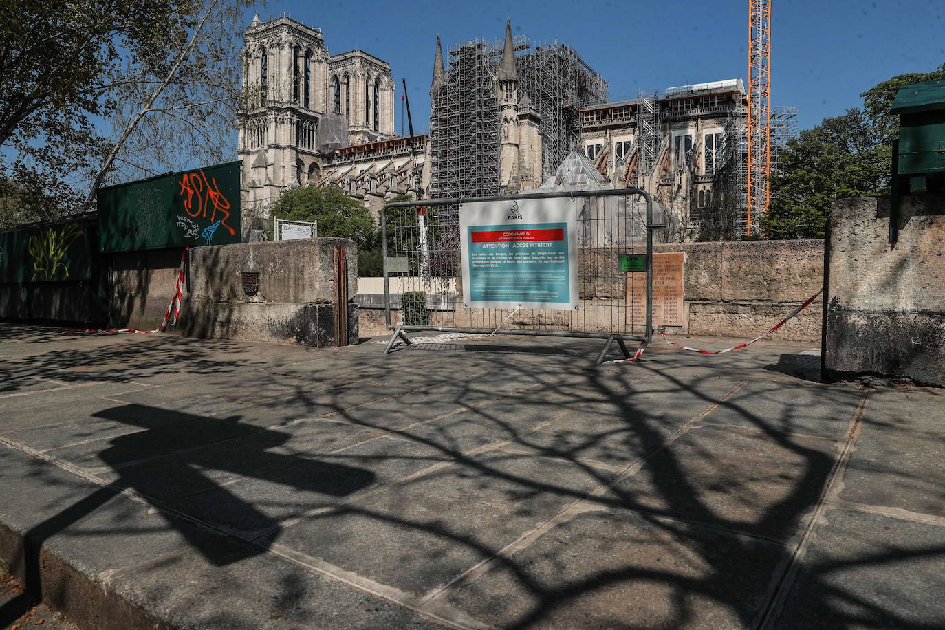 Un año después del incendio que destruyó el tejado de la catedral de Notre Dame y conmocionó al planeta, la restauración está lejos de haberse iniciado