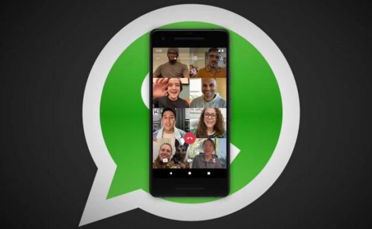 WhatsApp ya permite videollamadas de hasta ocho personas