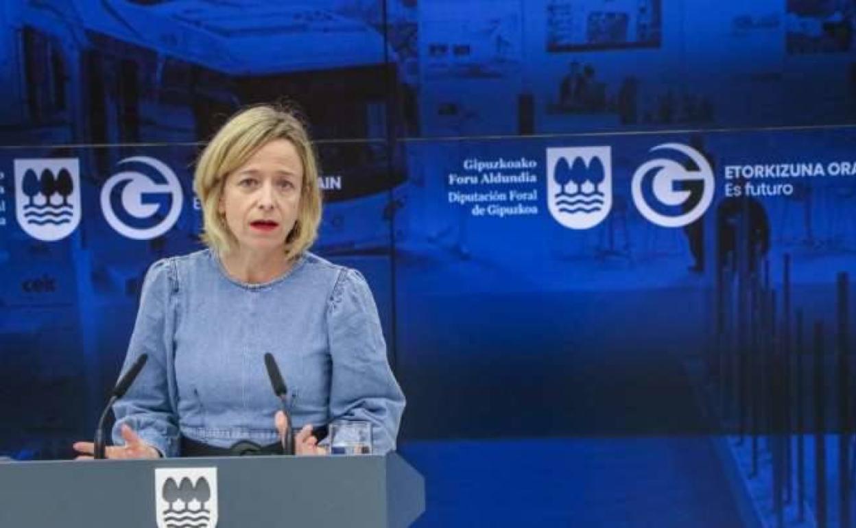 La portavoz de la Diputación foral, Eider Mendoza. 