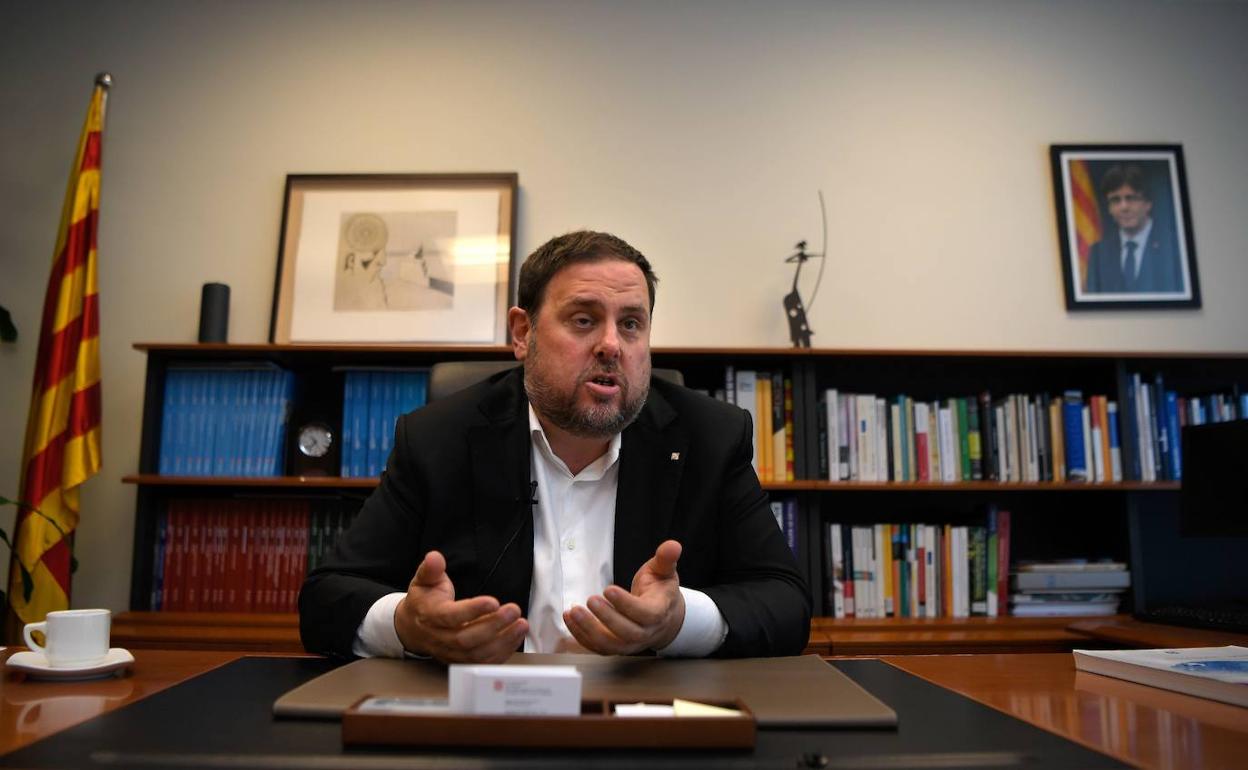 Oriol Junqueras, en su etapa de vicepresidente catalán. 