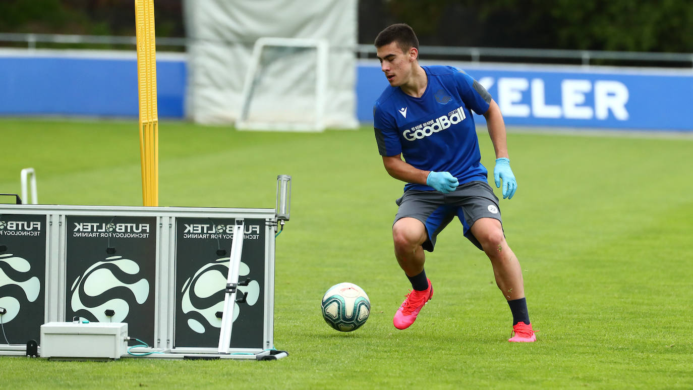 Fotos: Tercera sesión en Zubieta tras el parón por el coronavirus