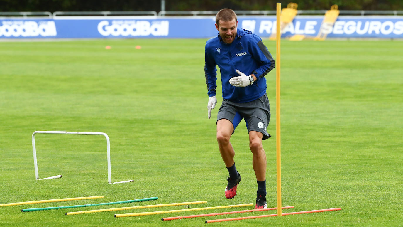 Fotos: Tercera sesión en Zubieta tras el parón por el coronavirus