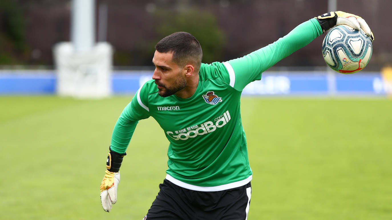 Fotos: Tercera sesión en Zubieta tras el parón por el coronavirus