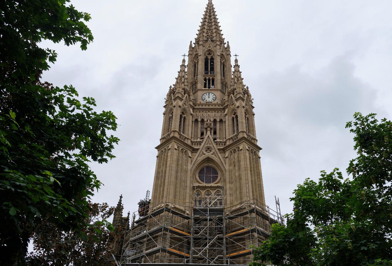 La torre, sin los andamios que la han tapado el último año y medio. 