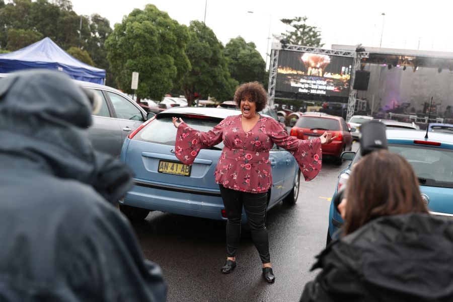 Concierto en modo 'drive-in' en Sidney. 