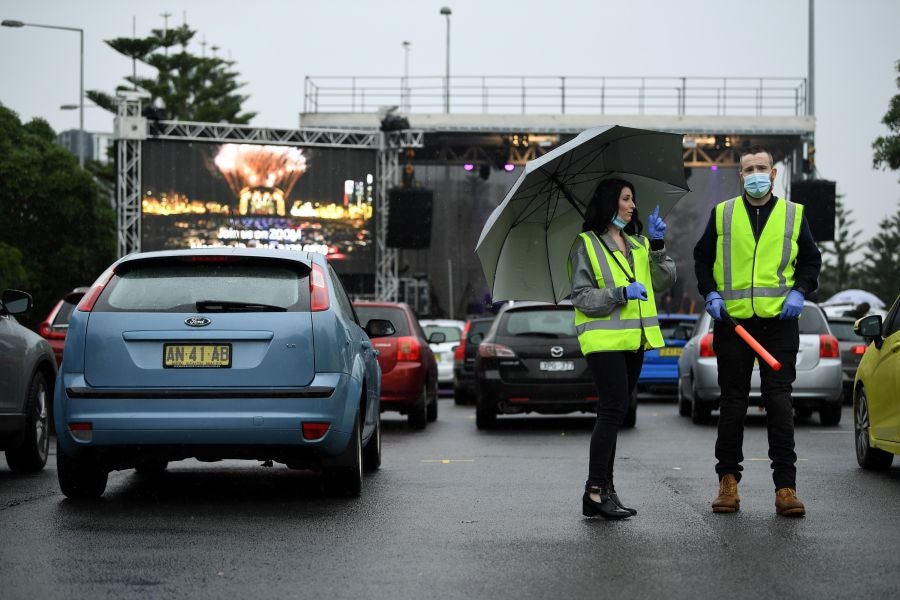 Concierto en modo 'drive-in' en Sidney. 
