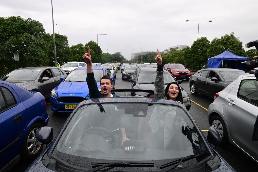 Concierto en modo 'drive-in' en Sidney. 