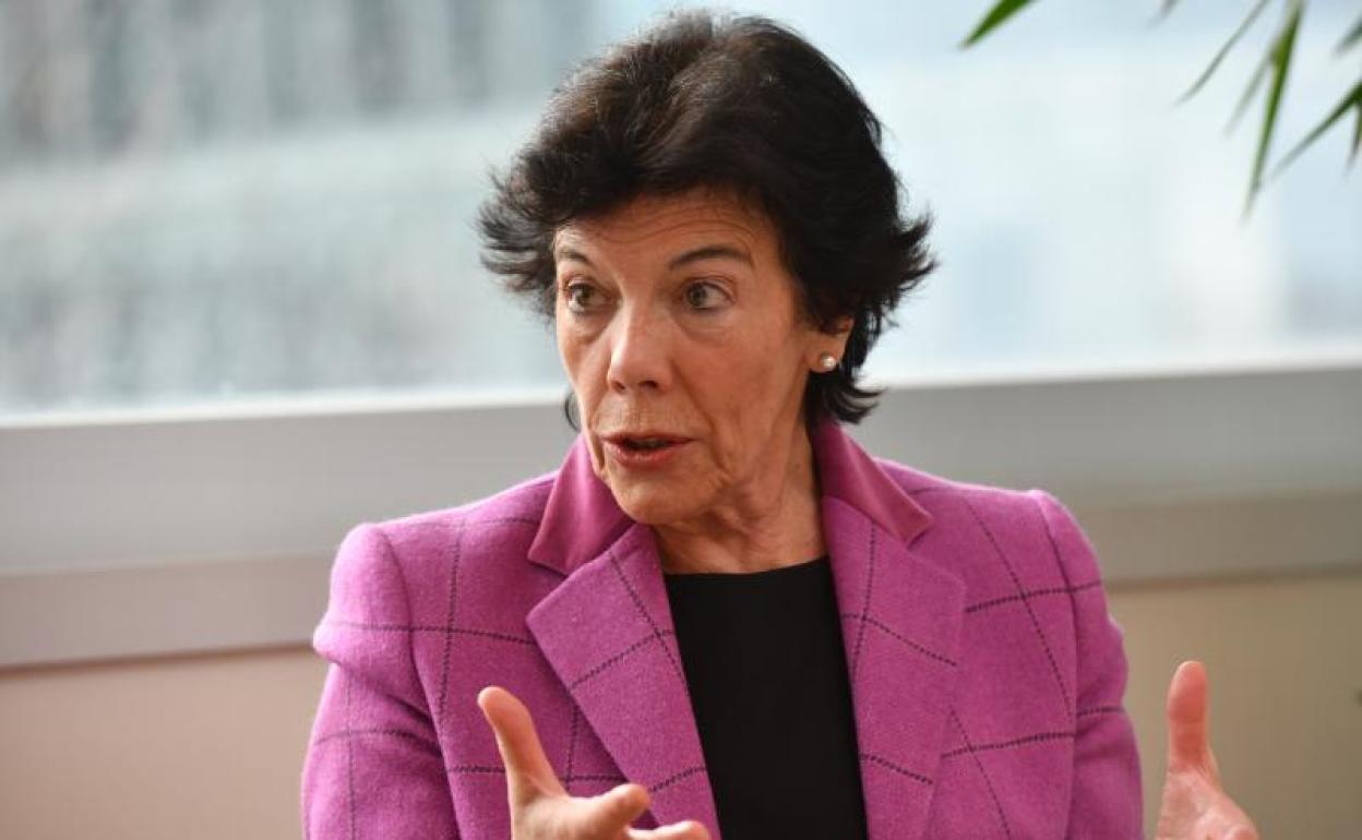 La ministra de Educación y FP, Isabel Celaá