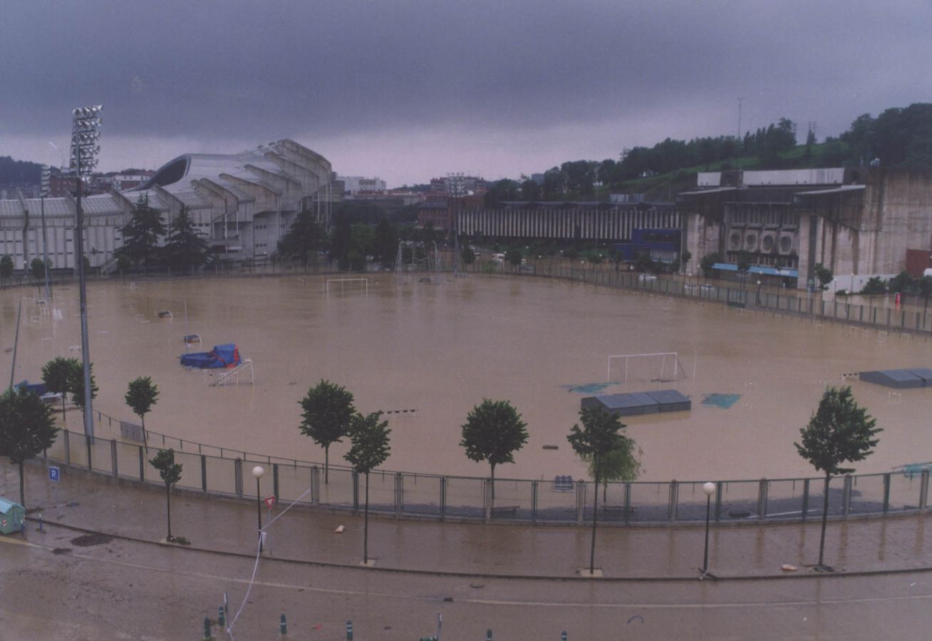 El 1 de junio de 1997 el agua anegó San Sebastián después de que cayeran 230 litros por metro cuadrado en apenas 12 horas