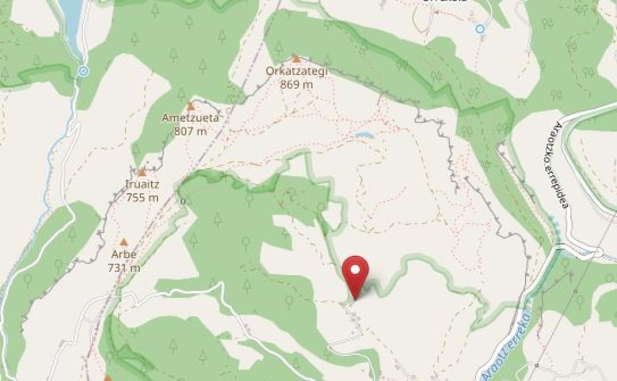 Evacuado en helicóptero a Txagorritxu un baserritarra de Oñati tras sufrir un accidente