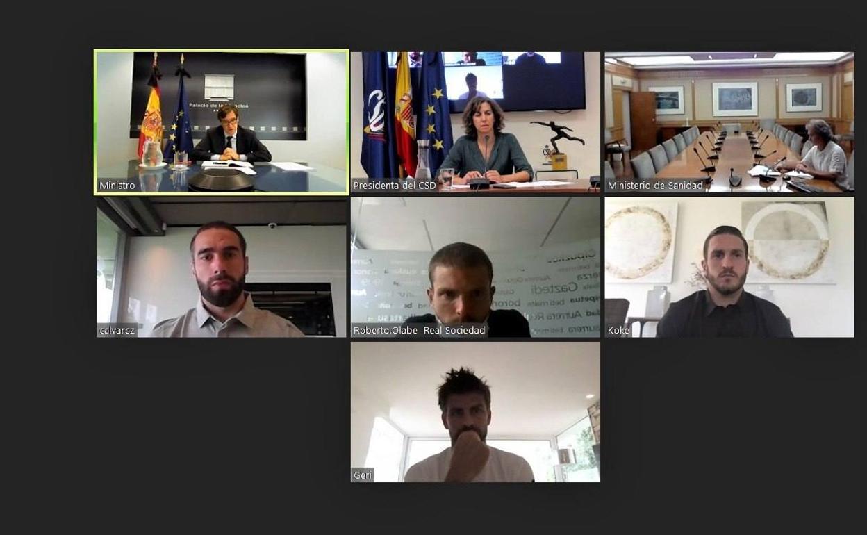 Captura de la videoconferencia realizada este martes.