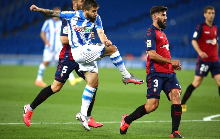 La Real Sociedad y Osasuna han jugado este domingo en el Reale Arena en la vuelta de LaLiga para ambos conjuntos