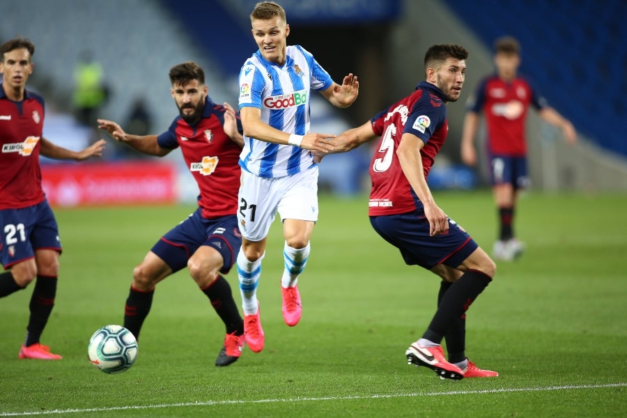La Real Sociedad y Osasuna han jugado este domingo en el Reale Arena en la vuelta de LaLiga para ambos conjuntos