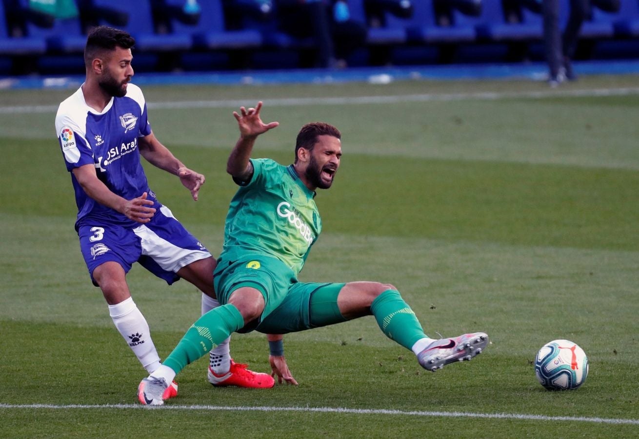 Las imágenes del encuentro disputado entre el Alavés y la Real Sociedad en Mendizorrotza