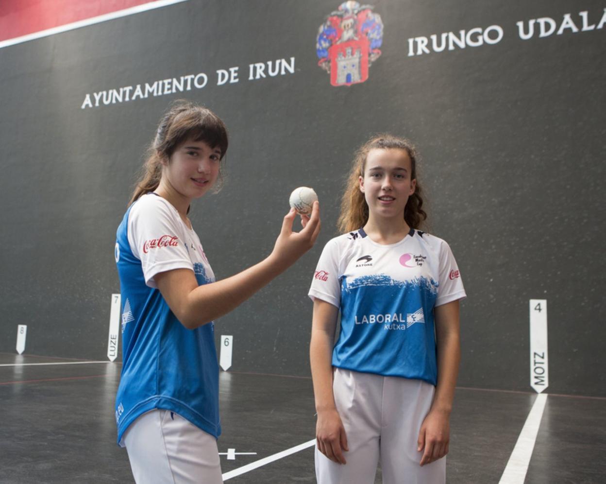 Las hermanas Galeano, únicas guipuzcoanas entre las finalistas. 