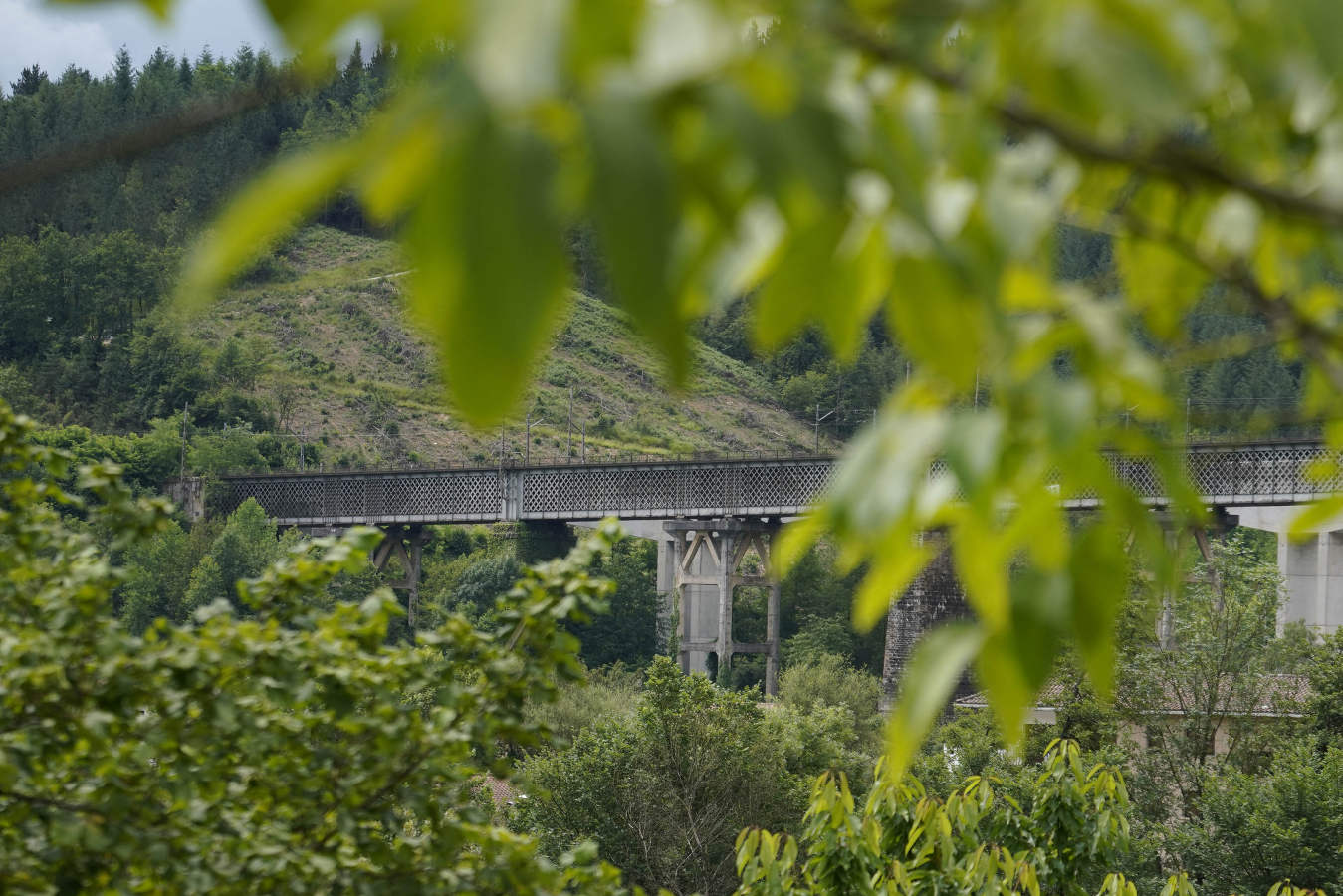 La obra de ingeniería más importante del trazado férreo Madrid-París es el icono de esta localidad que vio nacer al general carlista Tomás de Zumalacárregui